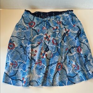 Blue and Red Nautical Women's Skort by Sparkle Skirt Cruise wear